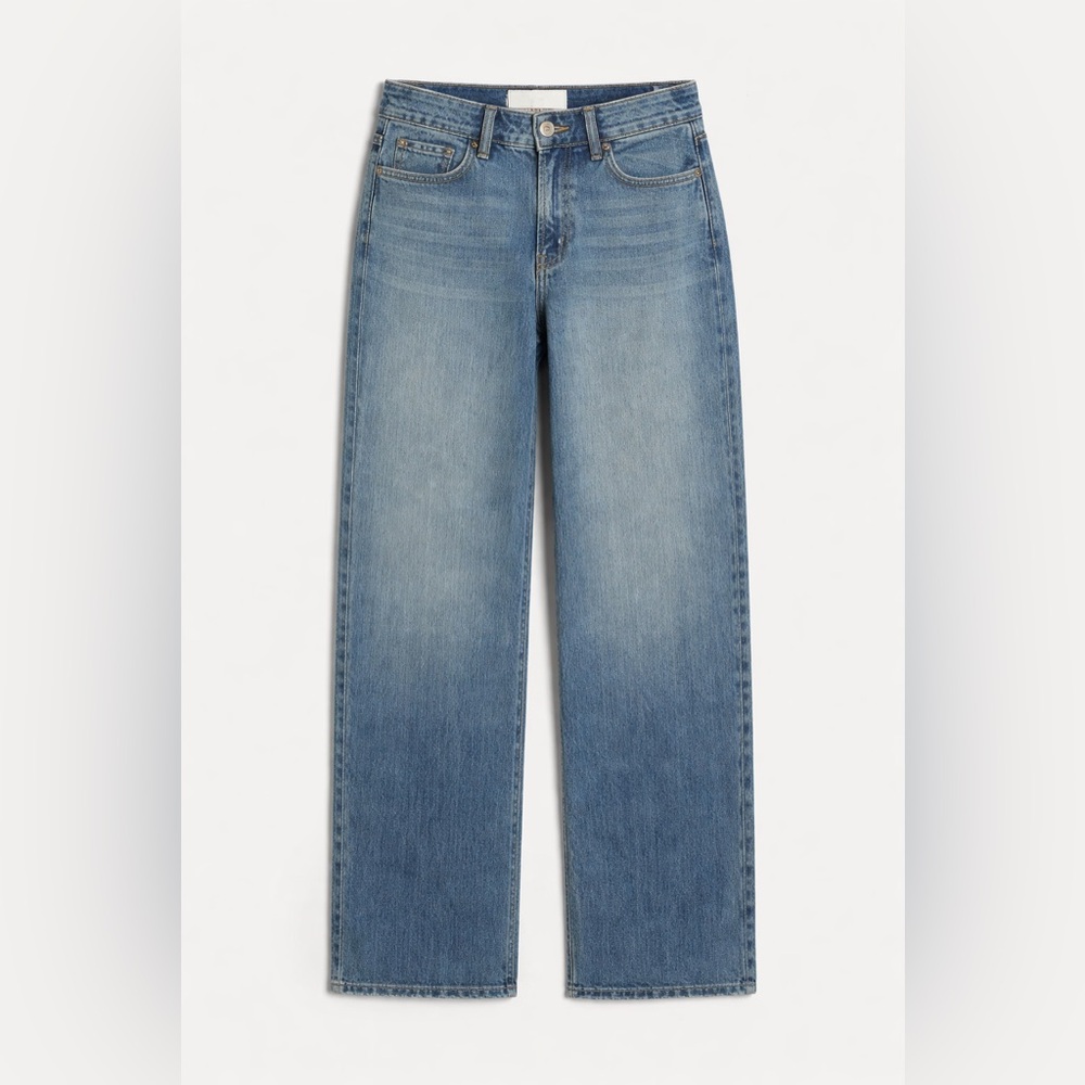 Hollister High-Rise Baggy Jeans 💙 Medium Wash | Size 25 Long